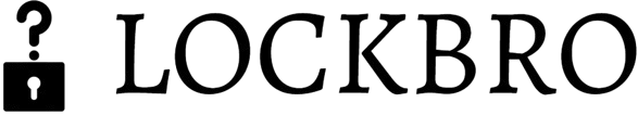 Logo of LOCKBRO with a question mark and lock symbol